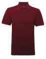 Heren Polo Asquith & Fox Polycotton Burgundy